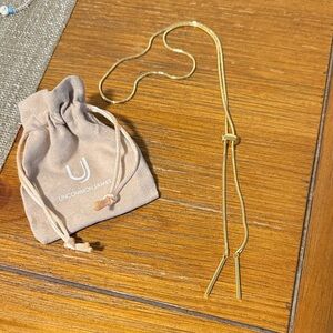 Uncommon James Gold Lariat Adjustable Necklace